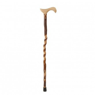 Twisted Hickory Derby Walking Cane