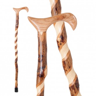Twisted Hickory Derby Walking Cane