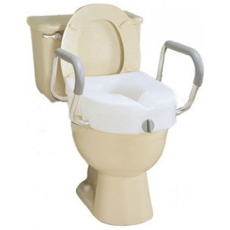 E-Z Lock Raised Toilet Seat with Arms