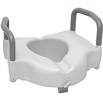 Raised Toilet Seat with Removable Arms