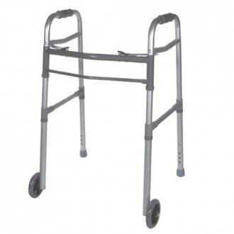 Deluxe Folding Walker with 5" Wheels