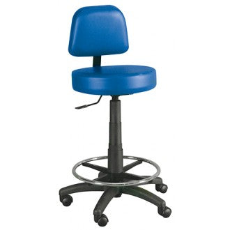 Rolling Lab Stool with Gas Spring Lift