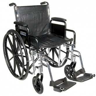Chrome Sport Wheelchair with 20" seat