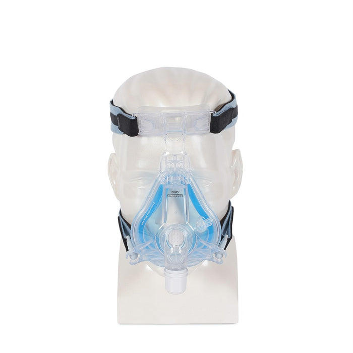 Respironics Comfort Gel Blue Full Face CPAP Mask and Headgear