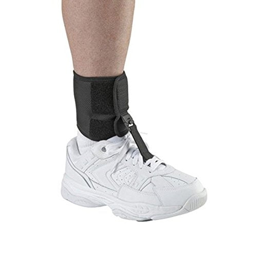 Ossur Foot-Up Drop Foot Brace 8.5-10.25 Black - Orthosis Ankle Brace Support Comfort Cushioned Adjustable Wrap