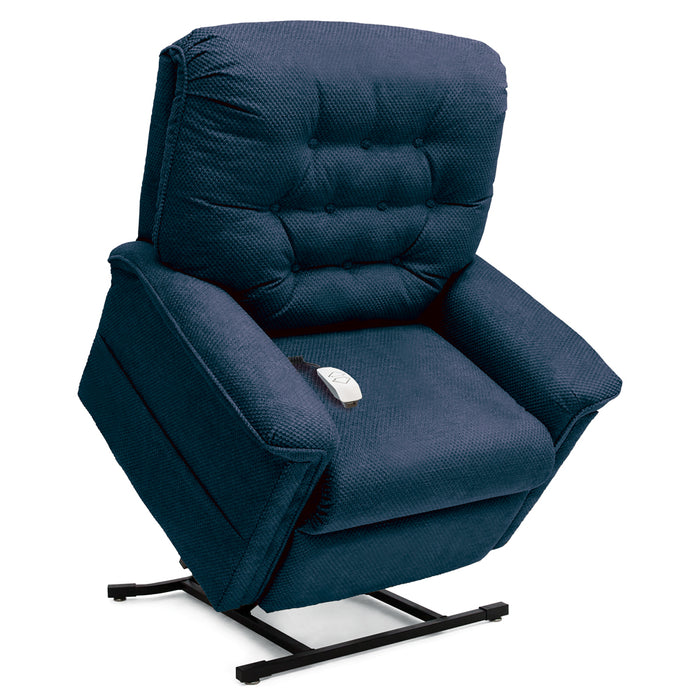 Pride Heritage LC-358PW petite-wide lift chair in Cloud 9 Pacific, three-quarter view