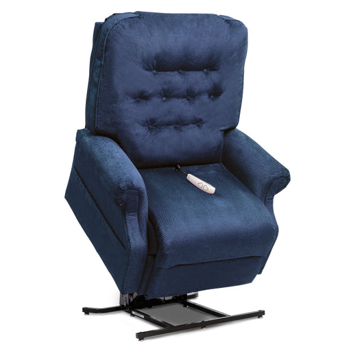 Pride Heritage LC-358XL wide lift chair in Cloud 9 Pacific, three-quarter view