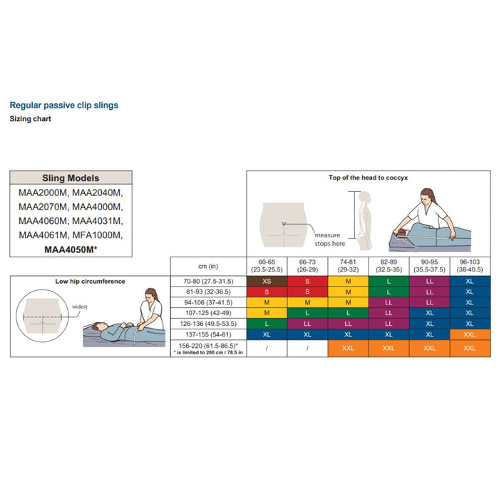 Arjo Clip Bathing Sling with Padded Legs