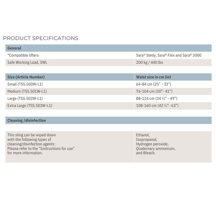 Sara Flex Wipeable Standing Sling