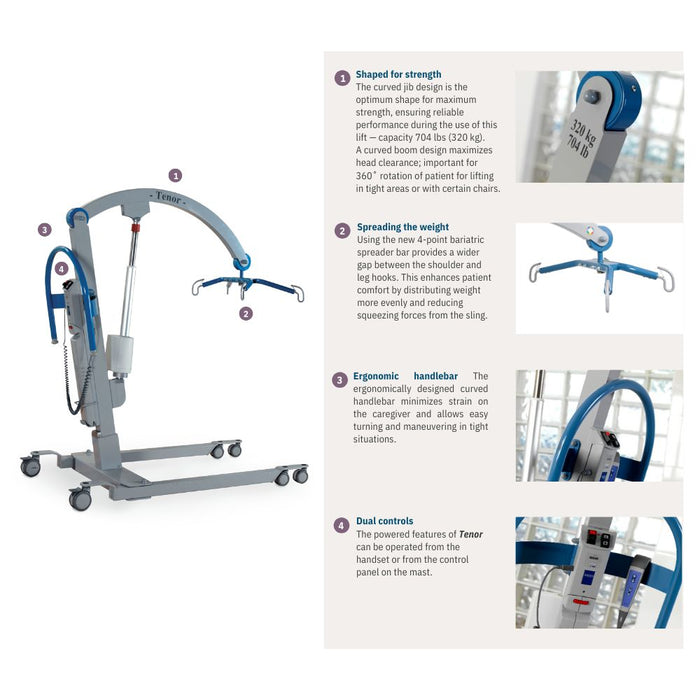 Tenor Bariatric Floor Lifter Patient Lift