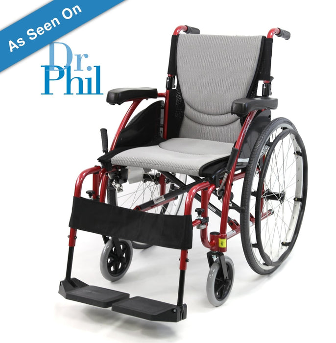 Karman S-115 16" Seat Ergonomic Transport Chair