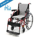 Karman S-115 18" Seat Ultra Light Ergonomic Wheelchair (w/ Removable Footrest)