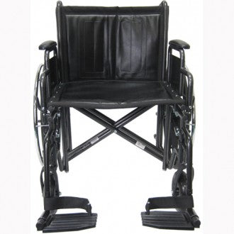 Commercial Use Wheelchair with Anti-Bacterial Double-Padded Vinyl
