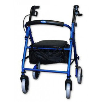 Rollator with Soft Seat and Round Backrest