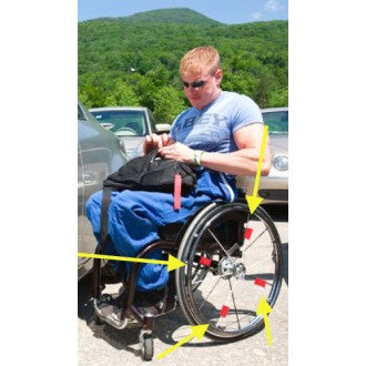 Reflective Wheelchair Spoke Stickers