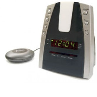 Dual Alarm Clock w/Wireless Alarm Monitoring Receiver