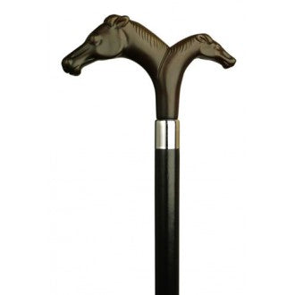Derby Double Horse Heads Cane