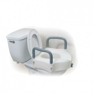 Raised Toilet Seat with Lock & Arms