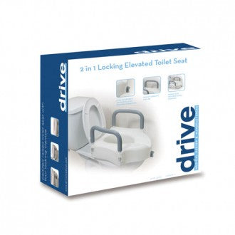 Raised Toilet Seat with Lock & Arms