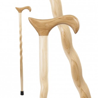 Hickory Twisted Derby Walking Cane