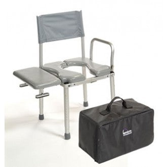 Multichair Travel Shower/Commode Seat with Swing-Away Transfer Bench