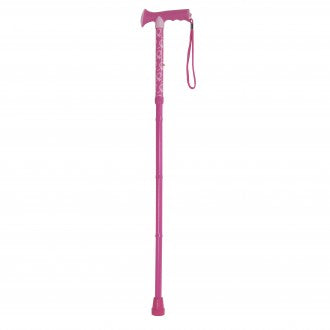 Drive  Pink Breast Cancer Awareness Folding Cane