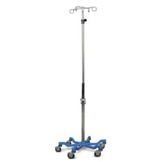 Heavy-Duty I.V. Stand with Quick-Release Casters (case of 2)