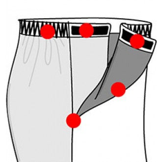Silvert's Men's Velcro Side Opening Pants
