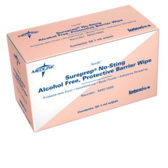 Medline Sureprep No-Sting Protective Wipes (Box or Case)