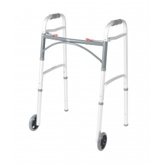 Drive Two Button Folding Walker with 5" Wheels