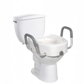 Plastic Elevated Elongated Toilet Seat with Arms