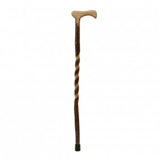Free-Form Twisted Hickory Walking Cane