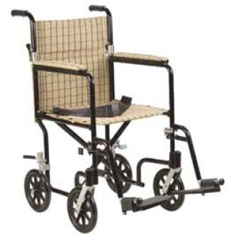 Plaid Transport Wheelchair