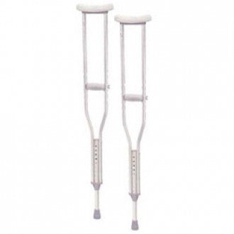 Lightweight Aluminum Crutches - Youth