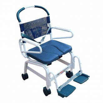 Euro Rehab Shower Commode Chair w/ 22" Seat