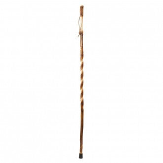 Free-Form Twisted Hickory Walking Stick
