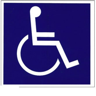 Reflective Wheelchair Logo Safety Sticker