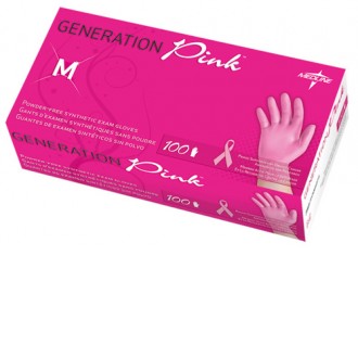 Generation Pink Breast Cancer Awareness Vinyl Exam Gloves (Case)