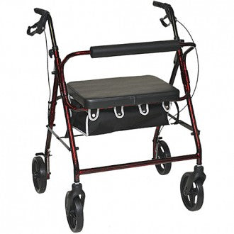 Bariatric Rollator with Flame Finish