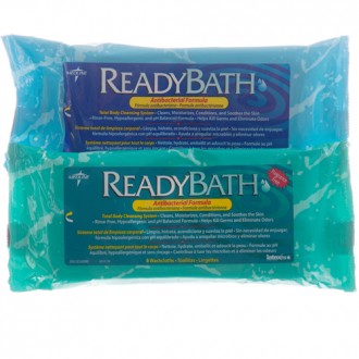 Medline ReadyBath Premium Antibacterial Washcloths (case)