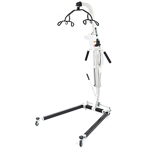 Joerns Hoyer HPL402 Classic Deluxe Electric Power Patient Lift | Safe working load 400 lbs.| Ergonomic Handle Grips | Adjustable U-base