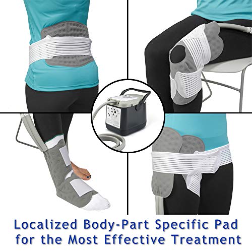 Ossur Cold Rush Compact Therapy Machine System with Right Hip Pad- Ergonomic, Adjustable Wrap Pad Included- Quiet, Lightweight and Strong Cryotherapy Freeze Kit Pump